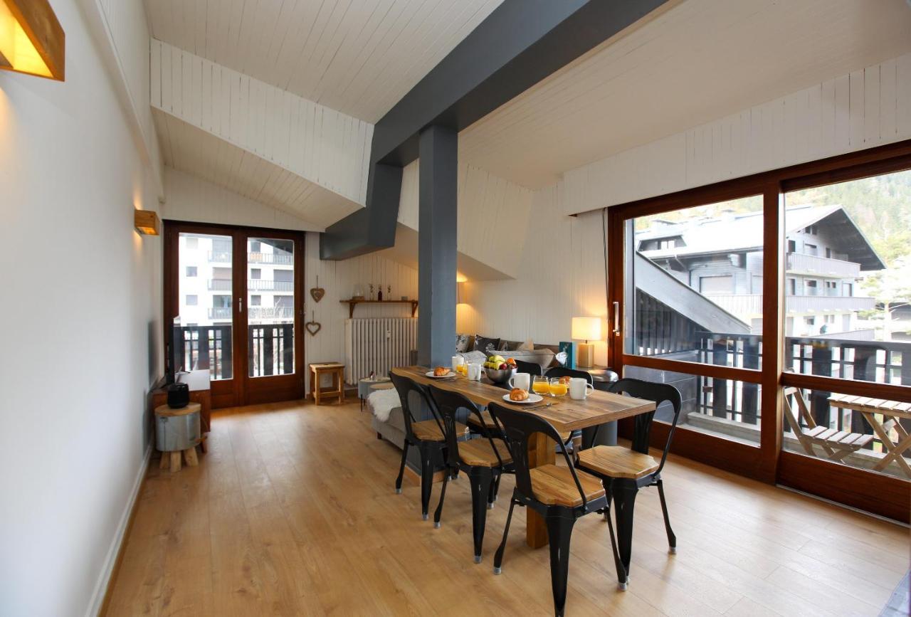 Superbe T3 En Face Du Brevent, Chamonix Apartamento Exterior foto