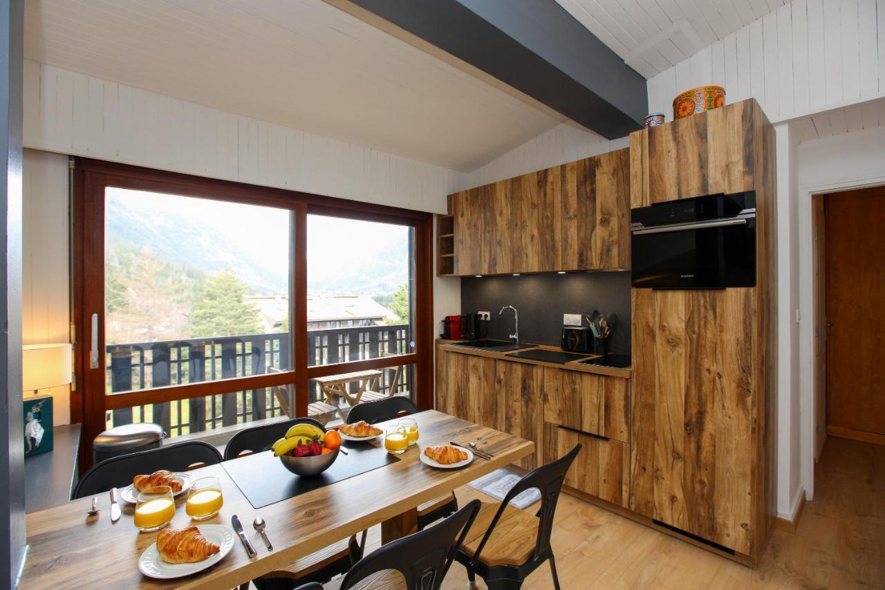 Superbe T3 En Face Du Brevent, Chamonix Apartamento Exterior foto